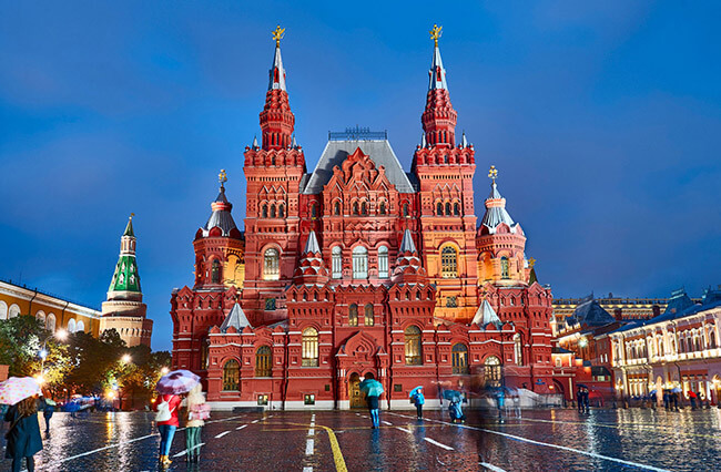 Самые популярные места Москвы